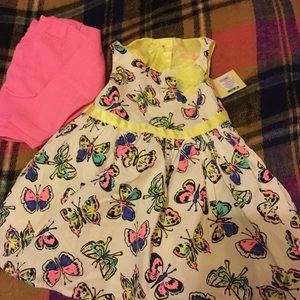 Toddler girl dress with cardigan